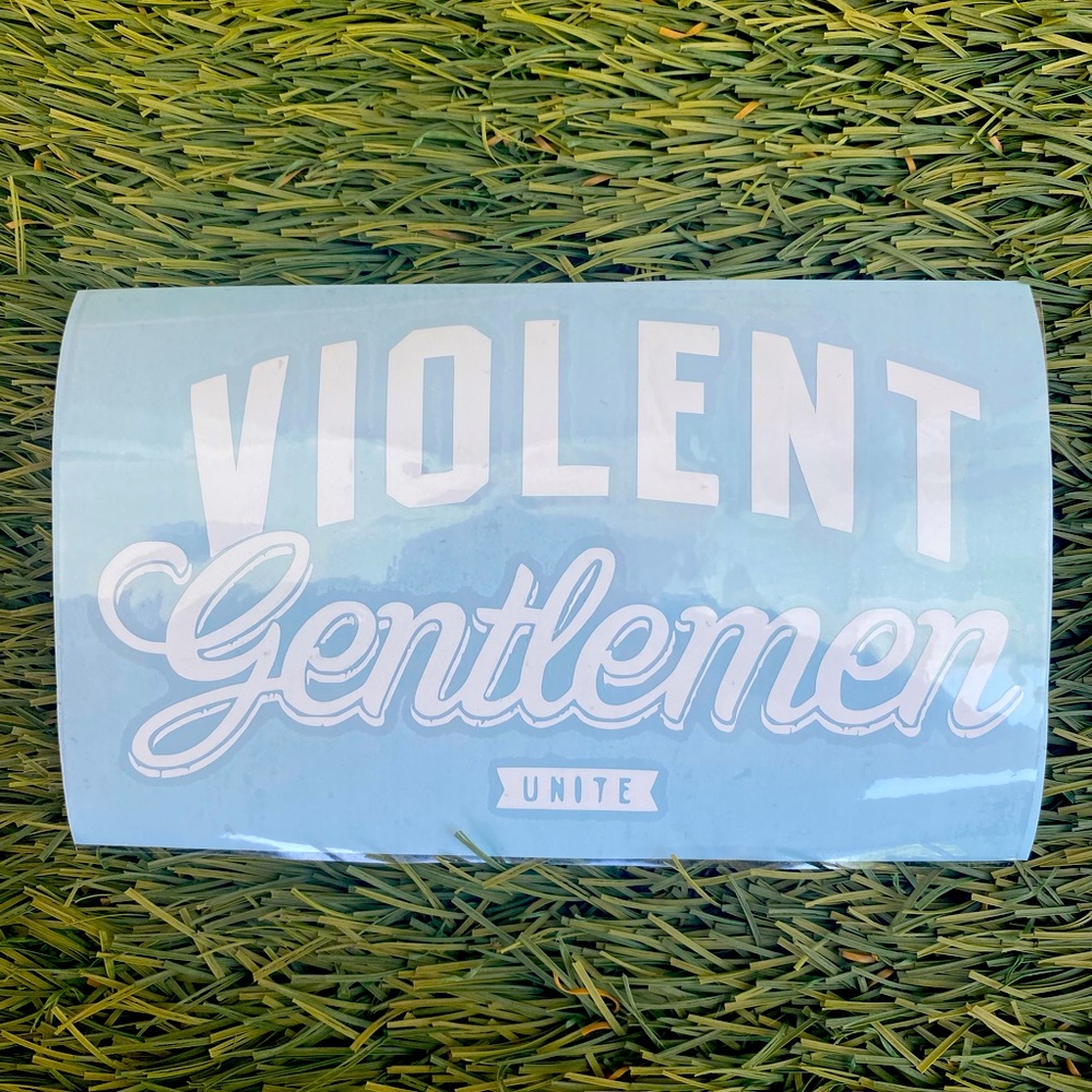 RARE hard to find Violent Gentlemen Unite premium vinyl decal